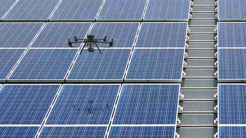 Wepay以无人机搭配IR Sensor热显像技术进行全方面模块健检，，，有效降低人力成本并提升发电量