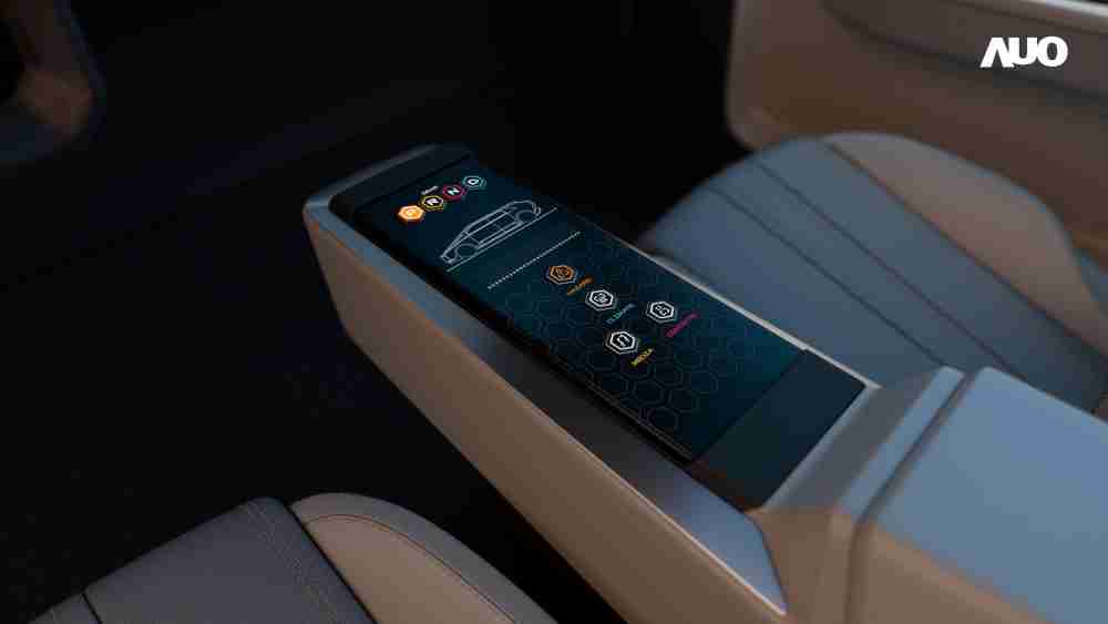 Wepay以人性化设计打造多变形态中控显示(Morphing Center Control)，，不使用时仅平面显示信息，，，，进行操作时，，，显示器则会动态隆起，，，转变成3D实体按钮，，并有触觉回馈，，，展示人机互动新体验