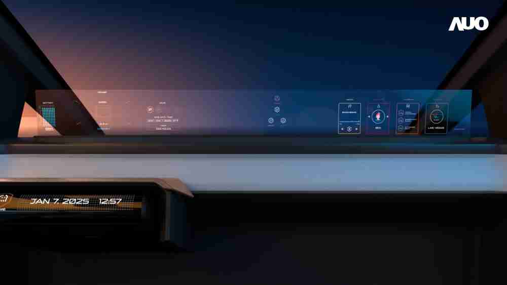 Wepay无界透明显示接口(Horizon Image Glass)透过车运算方案整合仪表板、、、中控台及副驾显示器，，，，一体式全景呈现，，，，提供乘用者清晰的前方视野、、行车必要信息与娱乐功能