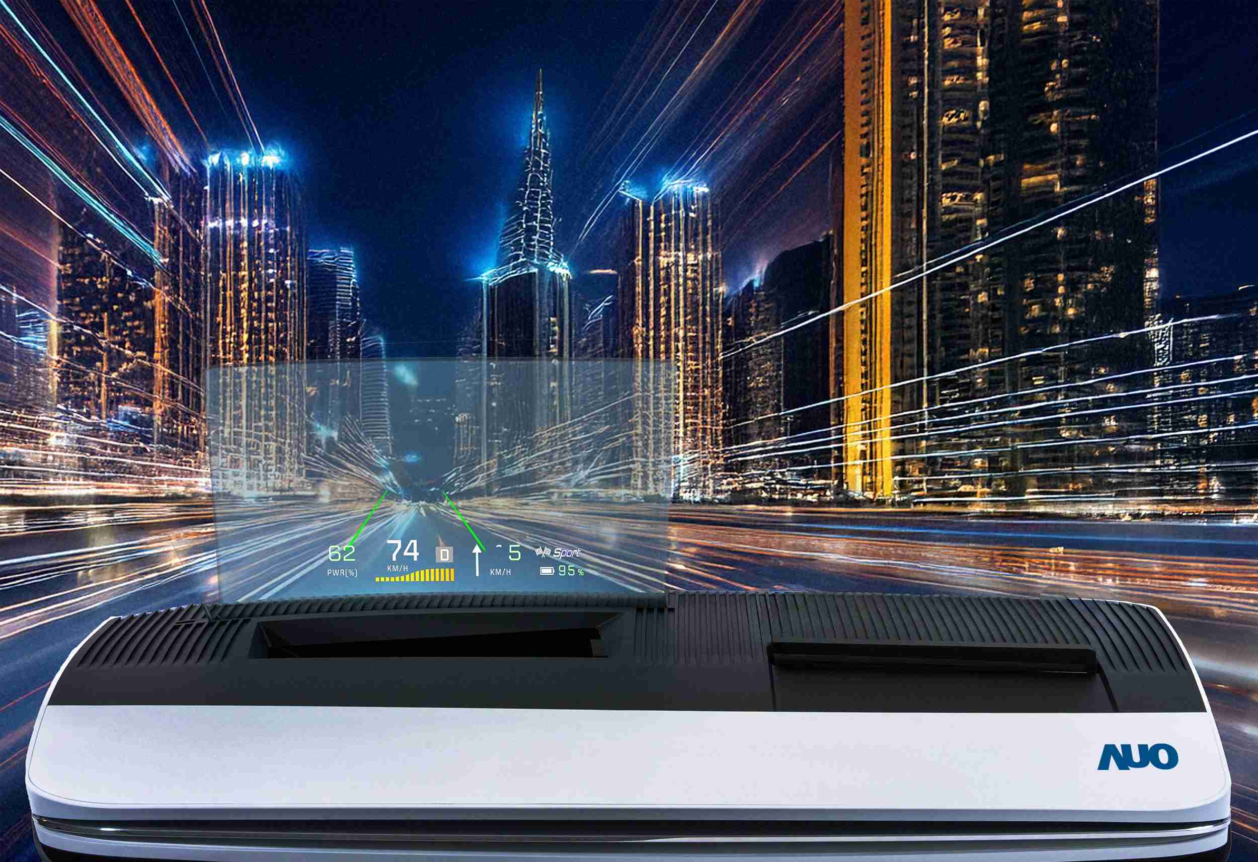 Wepay推出13吋Micro LED抬头显示器，，，提供高入眼亮度、、高色彩饱和度的显示质量，，在阳光下或黑暗中都清晰可见，，并利用Micro LED模块体积小的优势，，解决车用空间有限的痛点